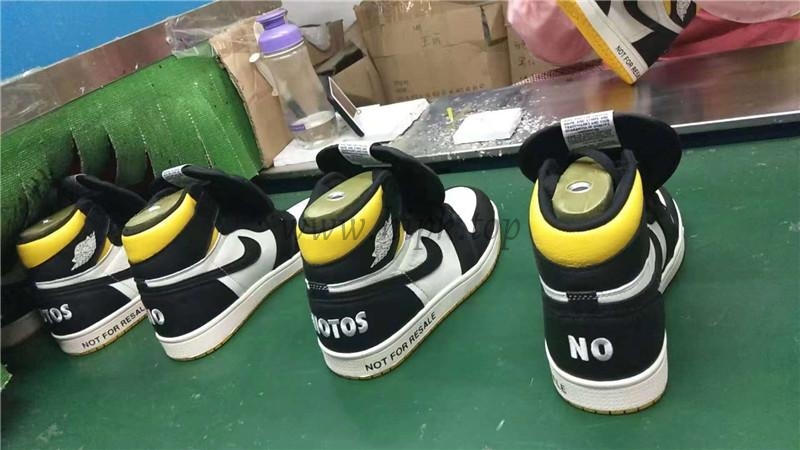 PK GOD AIR JORDAN 1 NRG “NO L’S” NOT FOR RESALE Yellow BEST RETAIL VERSION IN THE MARKET READY TO SHIP