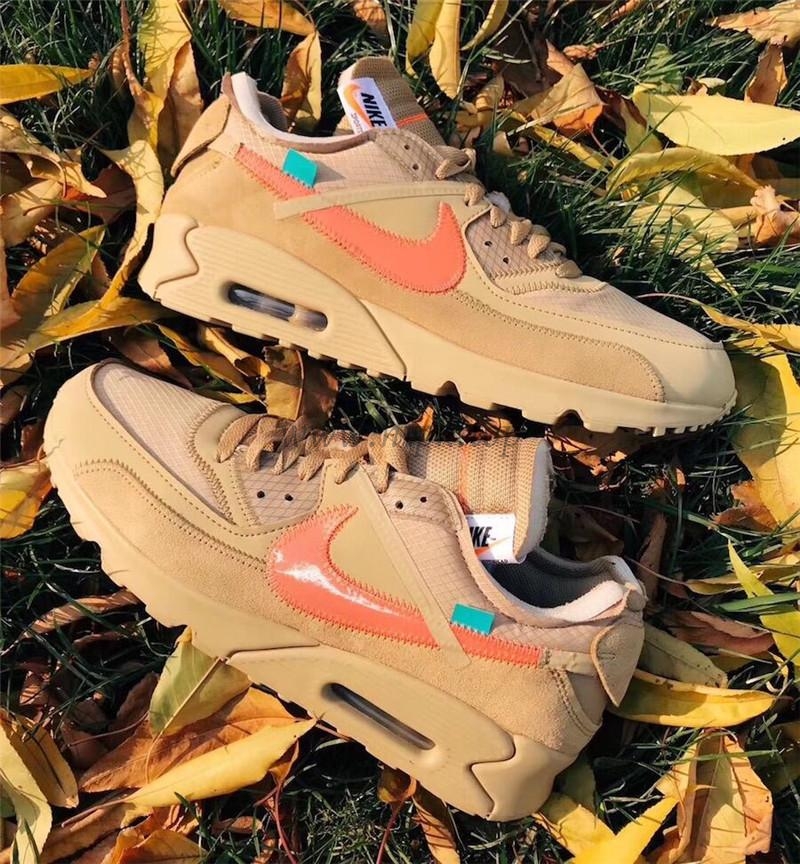 PK GOD Off-White x Nike Air Max 90 Desert Ore ready to ship