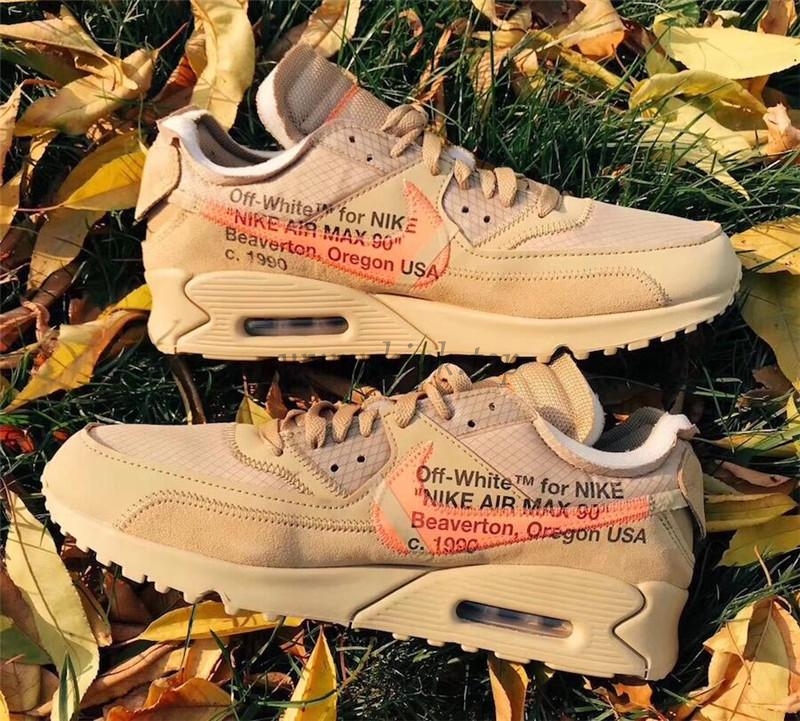 PK GOD Off-White x Nike Air Max 90 Desert Ore ready to ship