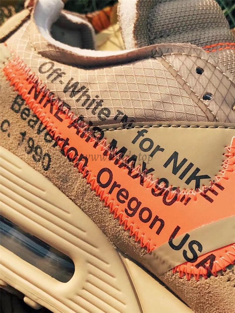 PK GOD Off-White x Nike Air Max 90 Desert Ore ready to ship