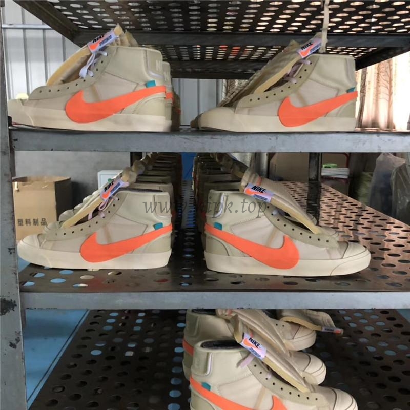 PK God OFF-WHITE x Nike Blazer Mid Orange“ALL HALLOWS EVE”retail materials ready to ship