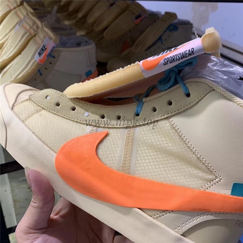 PK God OFF-WHITE x Nike Blazer Mid Orange“ALL HALLOWS EVE”retail materials ready to ship