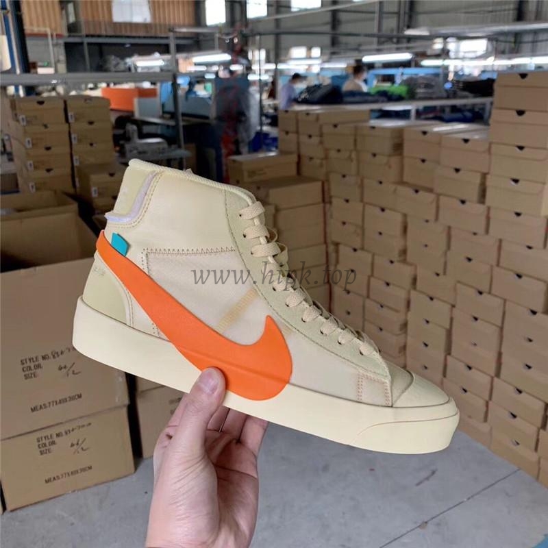 PK God OFF-WHITE x Nike Blazer Mid Orange“ALL HALLOWS EVE”retail materials ready to ship