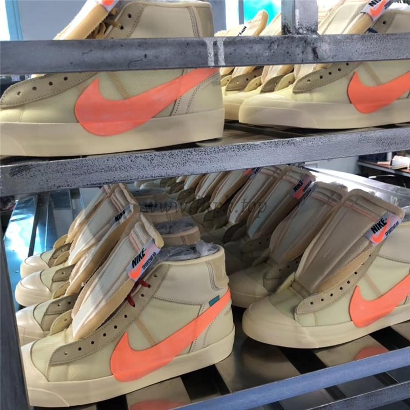 PK God OFF-WHITE x Nike Blazer Mid Orange“ALL HALLOWS EVE”retail materials ready to ship