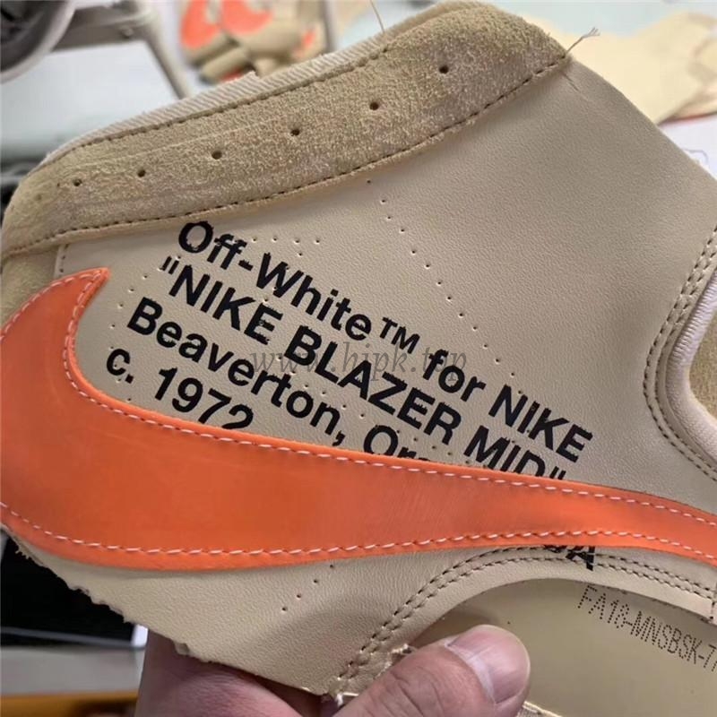 PK God OFF-WHITE x Nike Blazer Mid Orange“ALL HALLOWS EVE”retail materials ready to ship