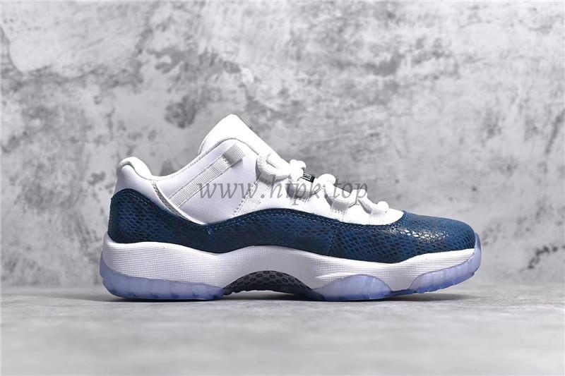 PK GOD Air Jordan Retro XI 11 LOW Navy Blue Snakeskin real snakeskin ready to ship