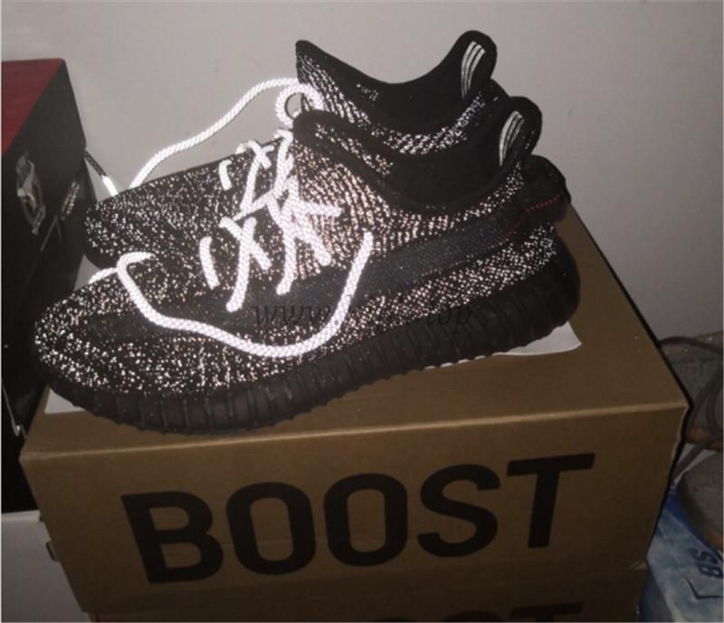 exclusive pk god yeezy 350 v2 black 3m with real premeknit from huayiyi which offer primeknit to Ad*s directly ready to ship