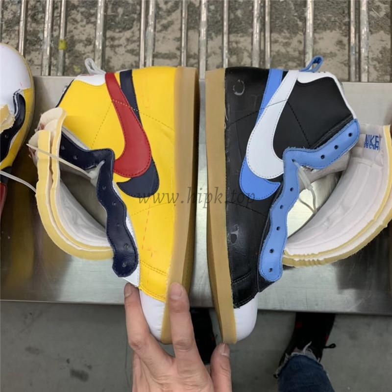 PK God exclusive Nike Sacai Blazer Hi Snow Beach MID yellow with real materails ready to ship