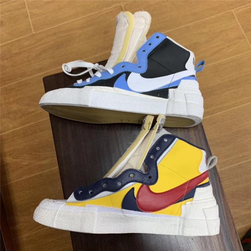 PK God exclusive Nike Sacai Blazer Hi Snow Beach MID yellow with real materails ready to ship