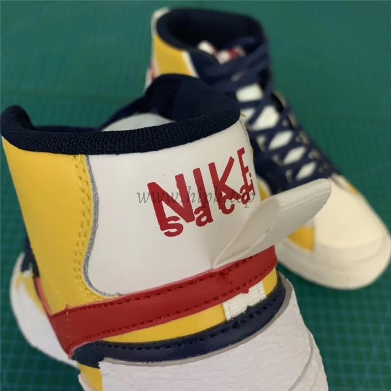 PK God exclusive Nike Sacai Blazer Hi Snow Beach MID yellow with real materails ready to ship