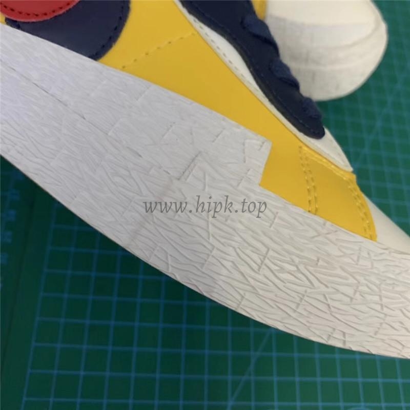 PK God exclusive Nike Sacai Blazer Hi Snow Beach MID yellow with real materails ready to ship