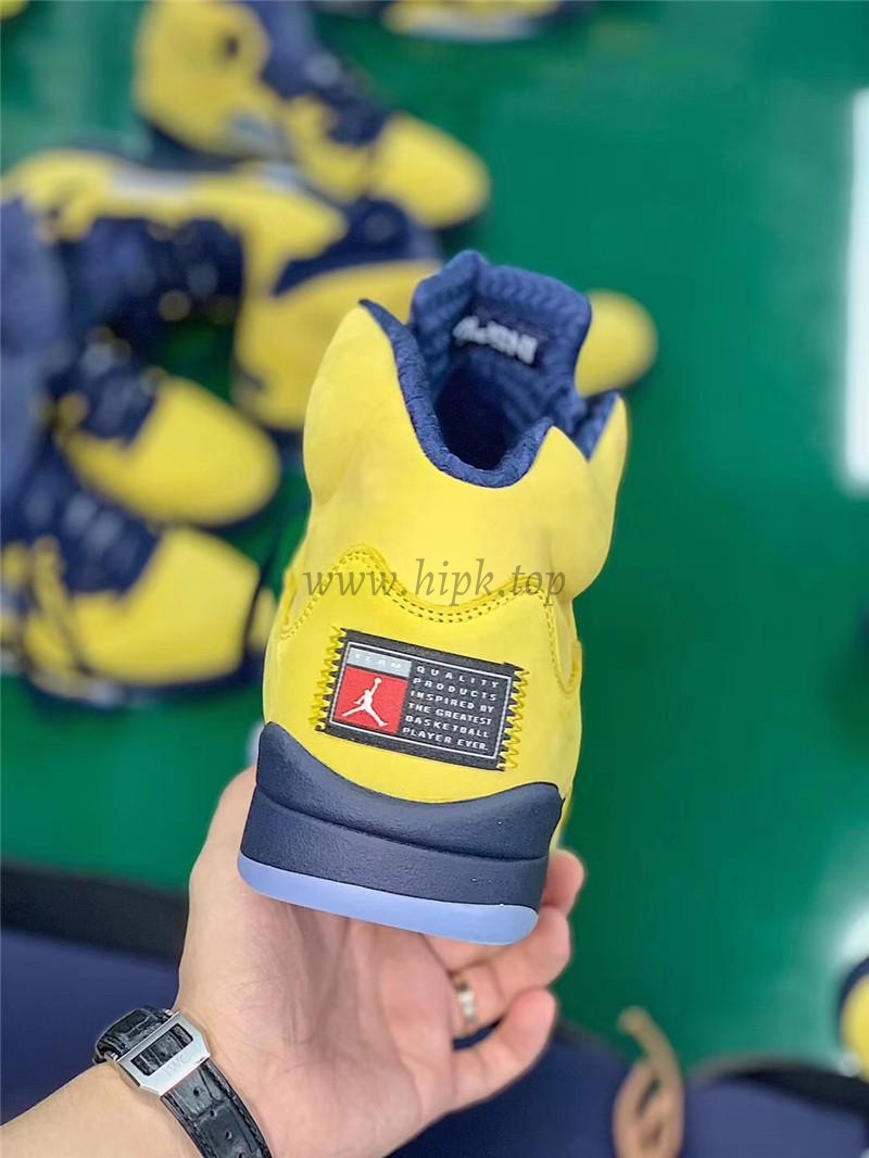 PK GOD Air Jordan 5 V Retro SP Inspire Michigan Amarillo Navy retail materials ready to ship