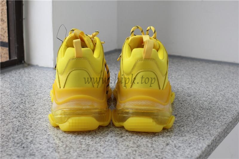 PK GOD PARIS TRIPLE S CLEAR SOLE TRAINER all yellow READY TO SHIP