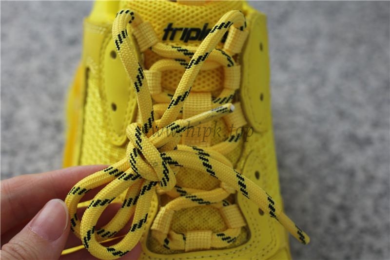 PK GOD PARIS TRIPLE S CLEAR SOLE TRAINER all yellow READY TO SHIP