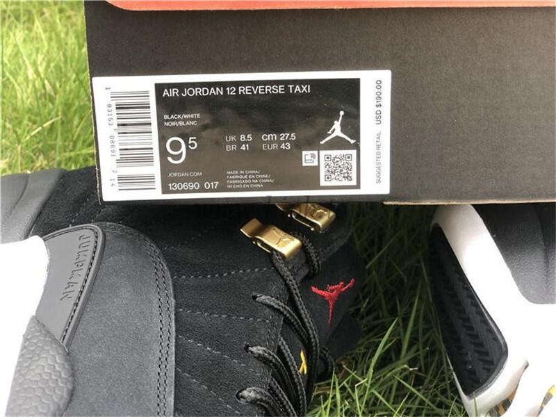 PK God Air Jordan 12 “Reverse Taxi” Real materails ready to ship