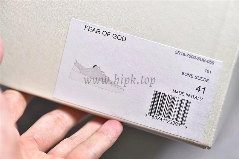 PK God FEAR OF GOD 101 LOW SNEAKER BONE SUEDE real materials ready to ship