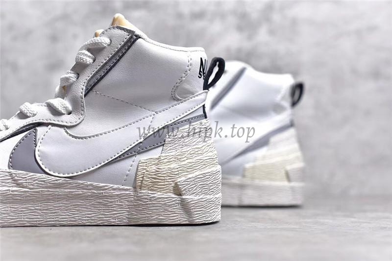 PK God Sacai X NK Blazer with Dunk white grey real materials ready to ship