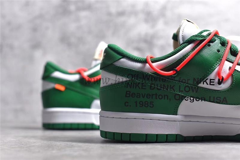 PK God exclusive OFF-WHITE x Futura x Nike Dunk white pine green retail materails ready to ship