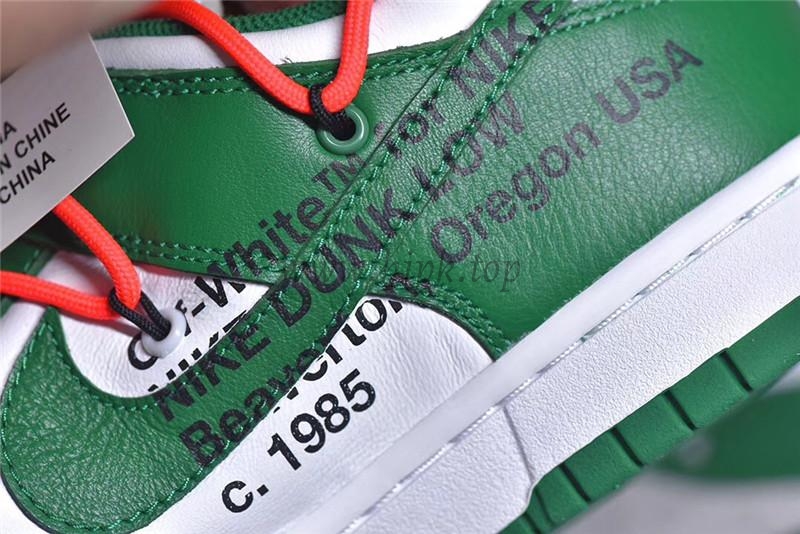 PK God exclusive OFF-WHITE x Futura x Nike Dunk white pine green retail materails ready to ship