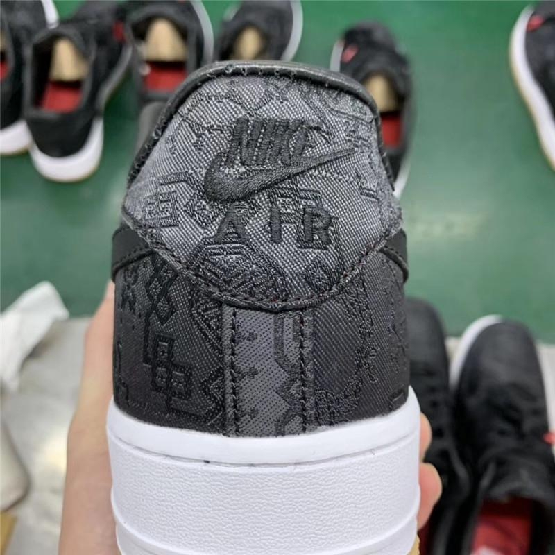 PK GOD CLOT x fragment x Nike Air Force 1 PRM BLACK retail materials ready to ship