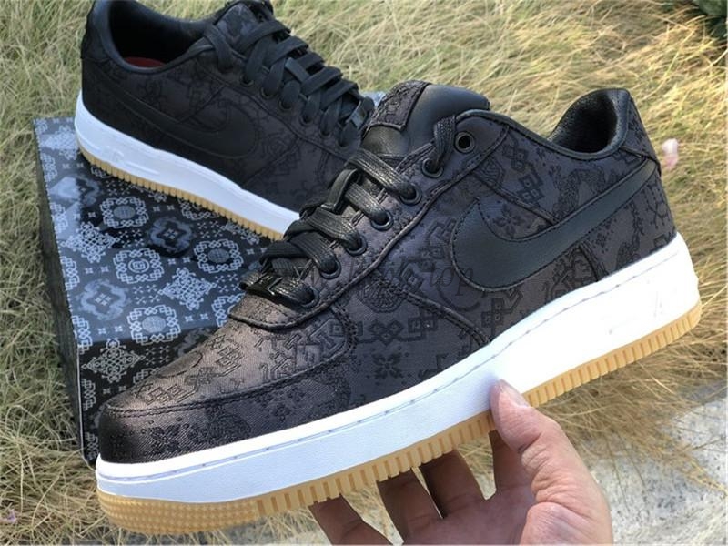 PK GOD CLOT x fragment x Nike Air Force 1 PRM BLACK retail materials ready to ship