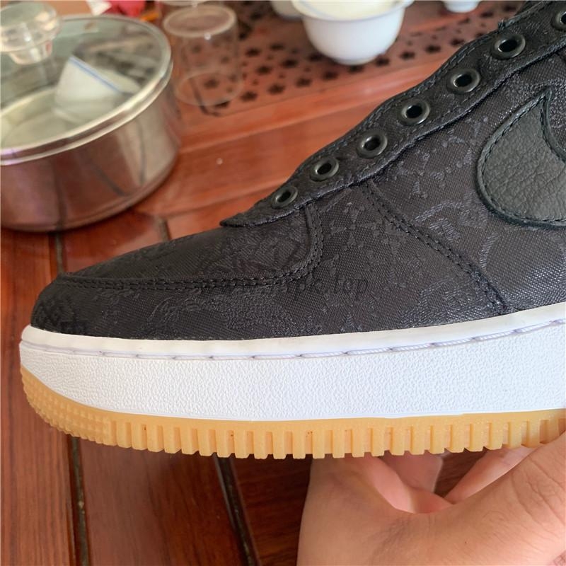 PK GOD CLOT x fragment x Nike Air Force 1 PRM BLACK retail materials ready to ship