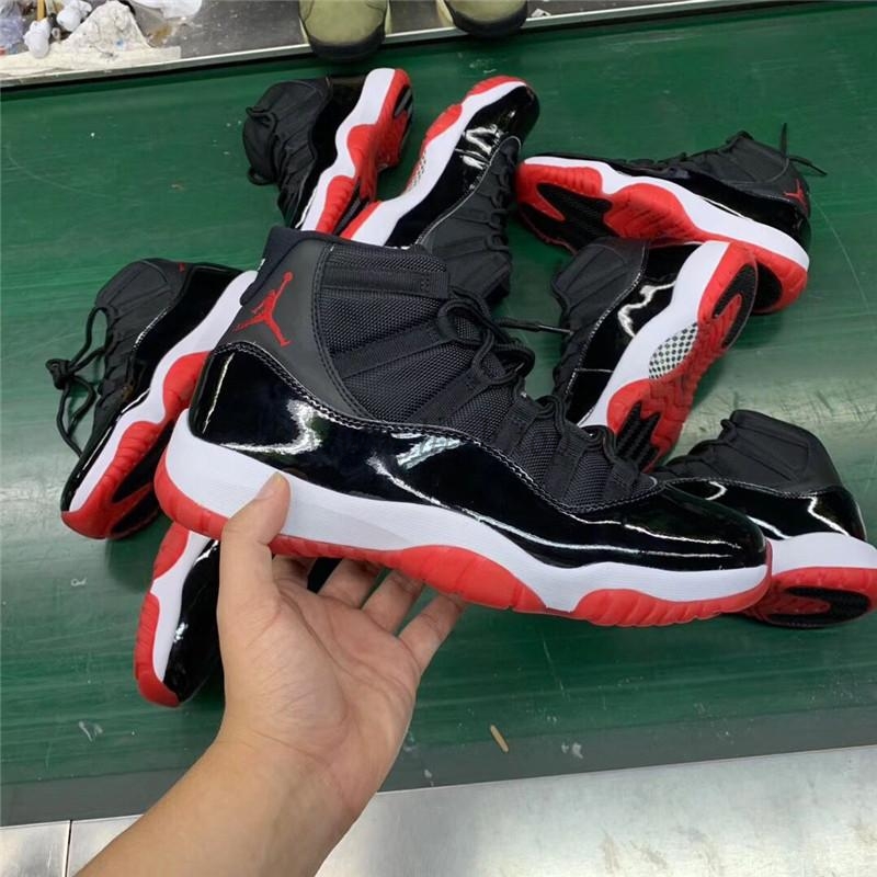 PK God 2019 year retail version Air Jordan 11 “Bred”retail materials ready to ship