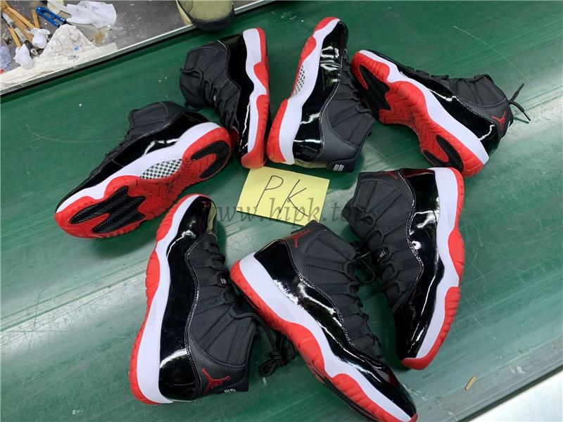 PK God 2019 year retail version Air Jordan 11 “Bred”retail materials ready to ship