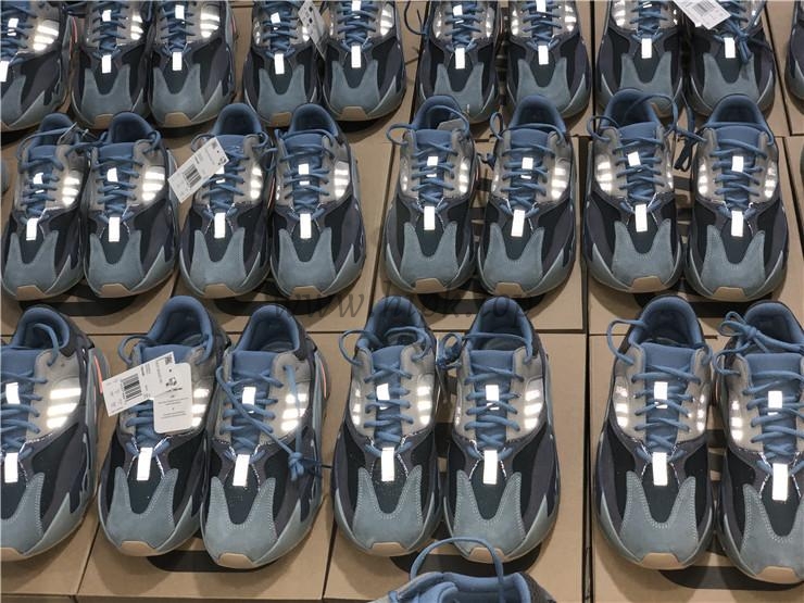 PK God yeezy 700 Carbon Blue retail materials ready to ship