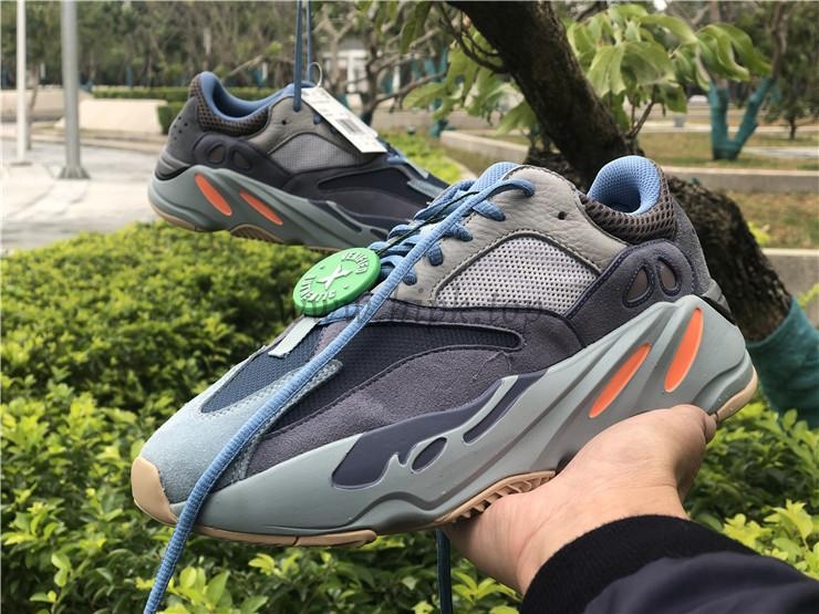 PK God yeezy 700 Carbon Blue retail materials ready to ship