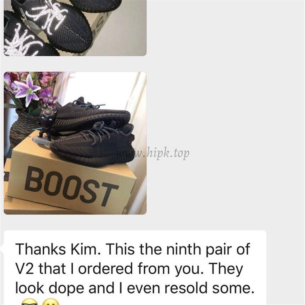 exclusive god yeezy 350 v2 black with real premeknit from huayiyi which offer primeknit to Ad*s directly ready to ship