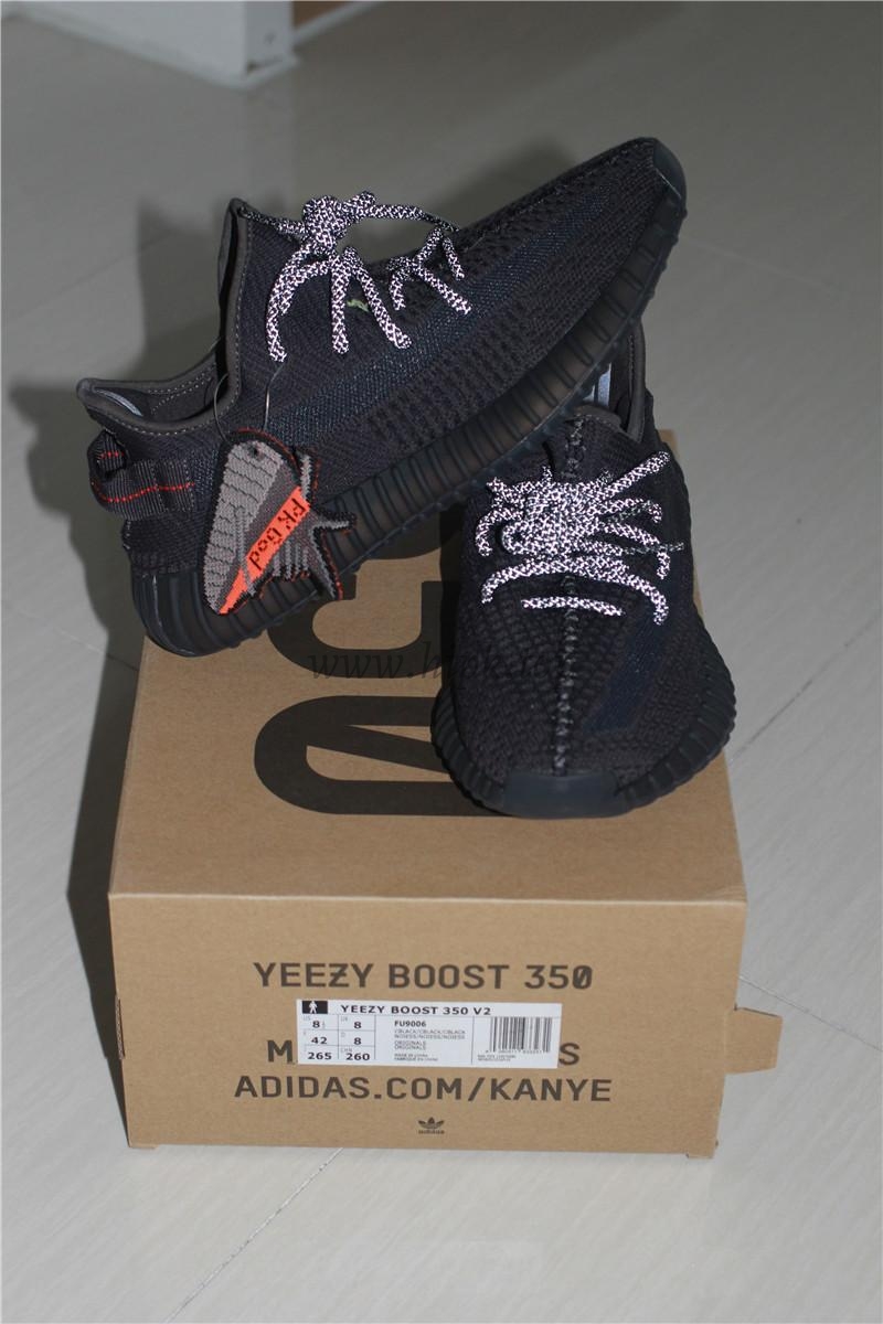 exclusive god yeezy 350 v2 black with real premeknit from huayiyi which offer primeknit to Ad*s directly ready to ship