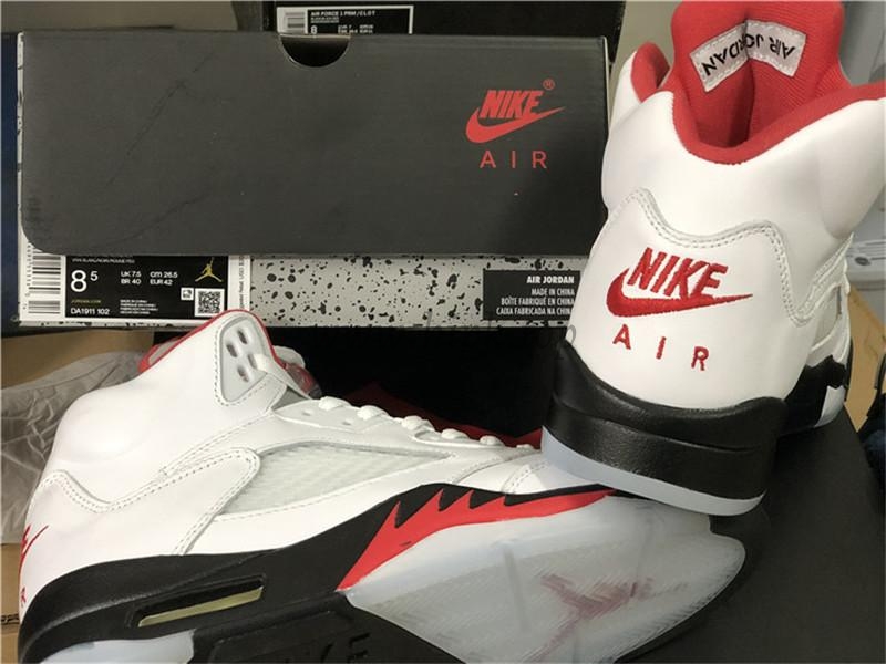 PK GOD Air Jordan 5 Fire Red retail materails ready to ship