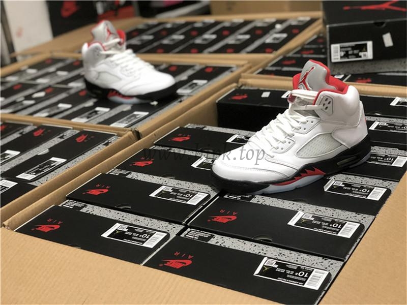 PK GOD Air Jordan 5 Fire Red retail materails ready to ship