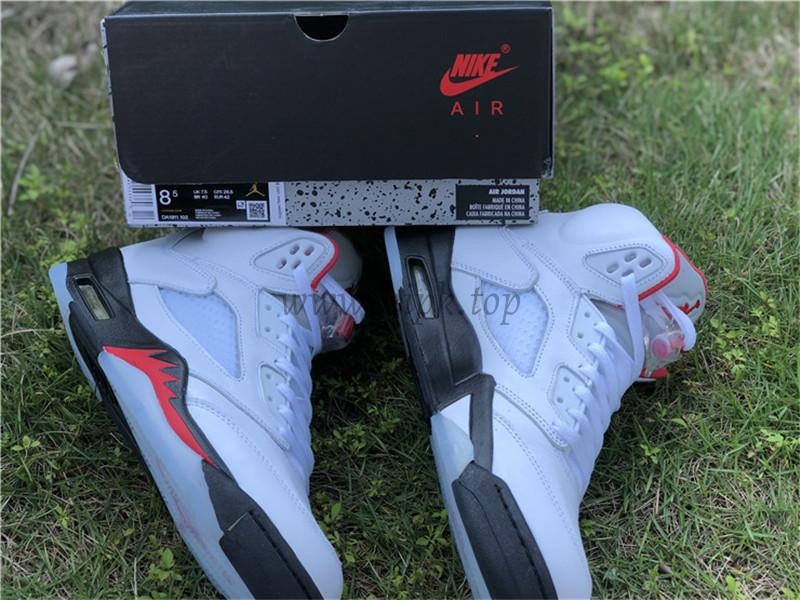 PK GOD Air Jordan 5 Fire Red retail materails ready to ship