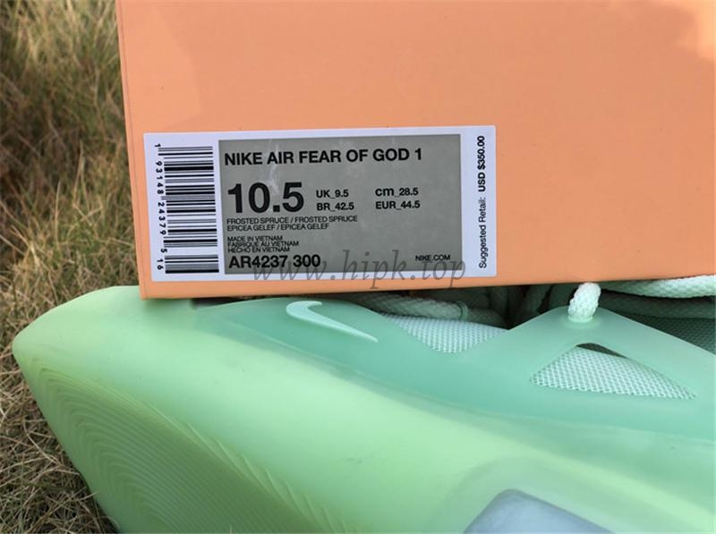 PK God Nike Air Fear of God 1 Light Greenretail materials ready to ship