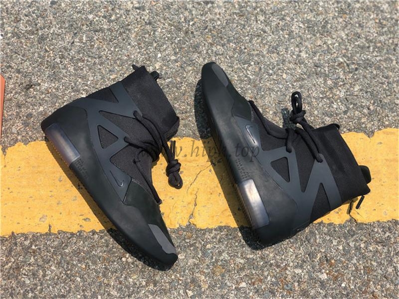 PK God Nike Air Fear of God 1 Triple Black retail materials ready to ship