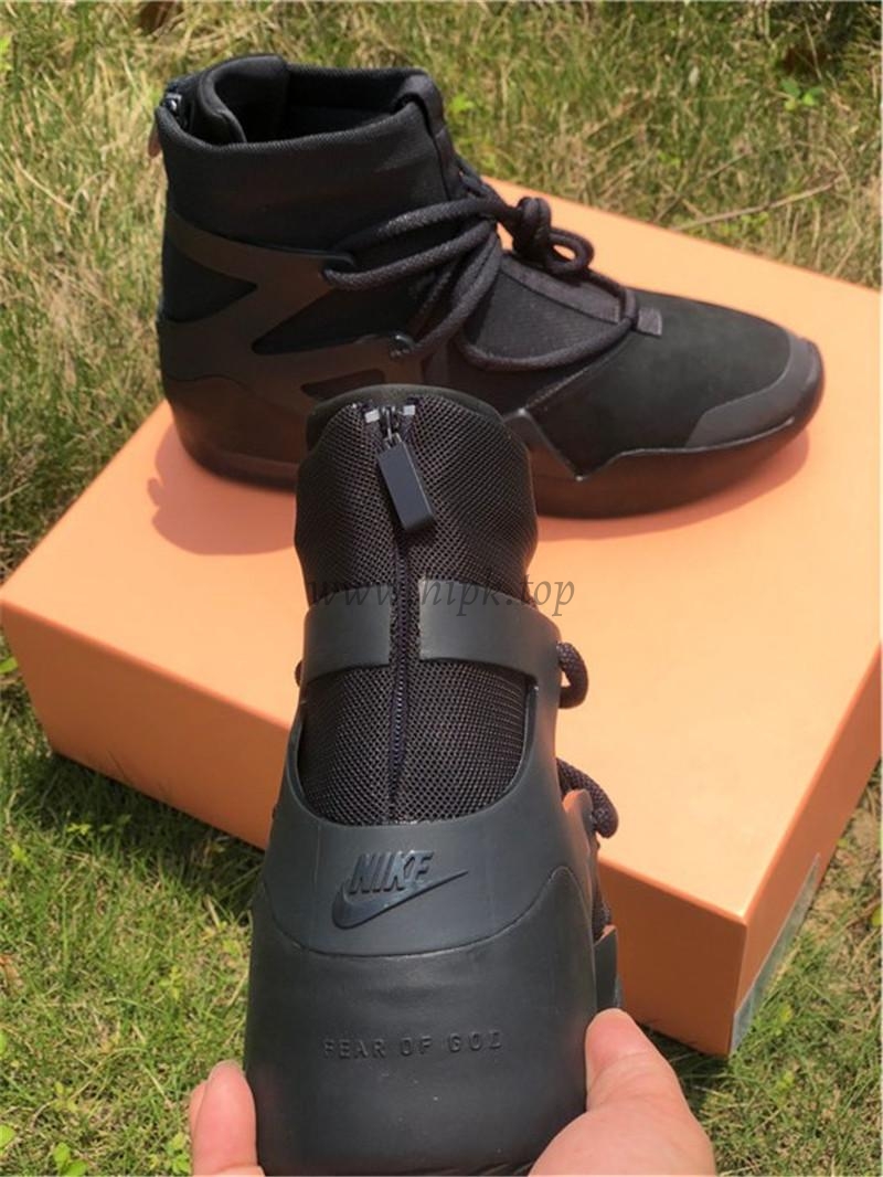 PK God Nike Air Fear of God 1 Triple Black retail materials ready to ship