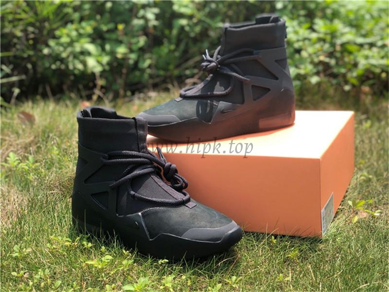 PK God Nike Air Fear of God 1 Triple Black retail materials ready to ship