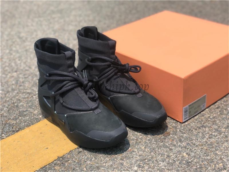 PK God Nike Air Fear of God 1 Triple Black retail materials ready to ship