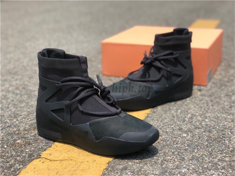 PK God Nike Air Fear of God 1 Triple Black retail materials ready to ship