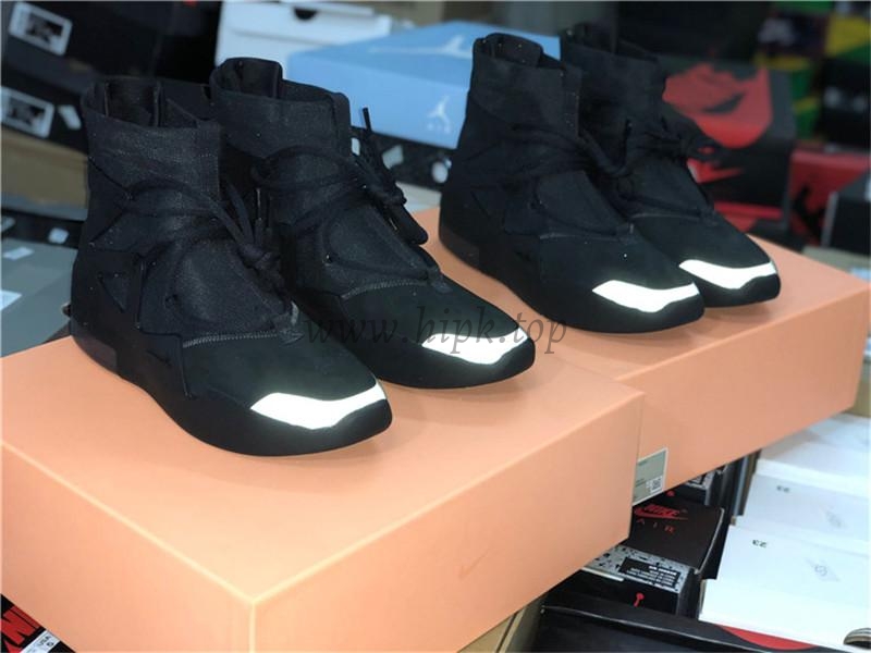 PK God Nike Air Fear of God 1 Triple Black retail materials ready to ship