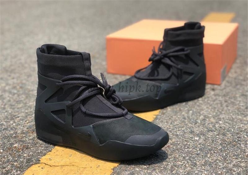 PK God Nike Air Fear of God 1 Triple Black retail materials ready to ship