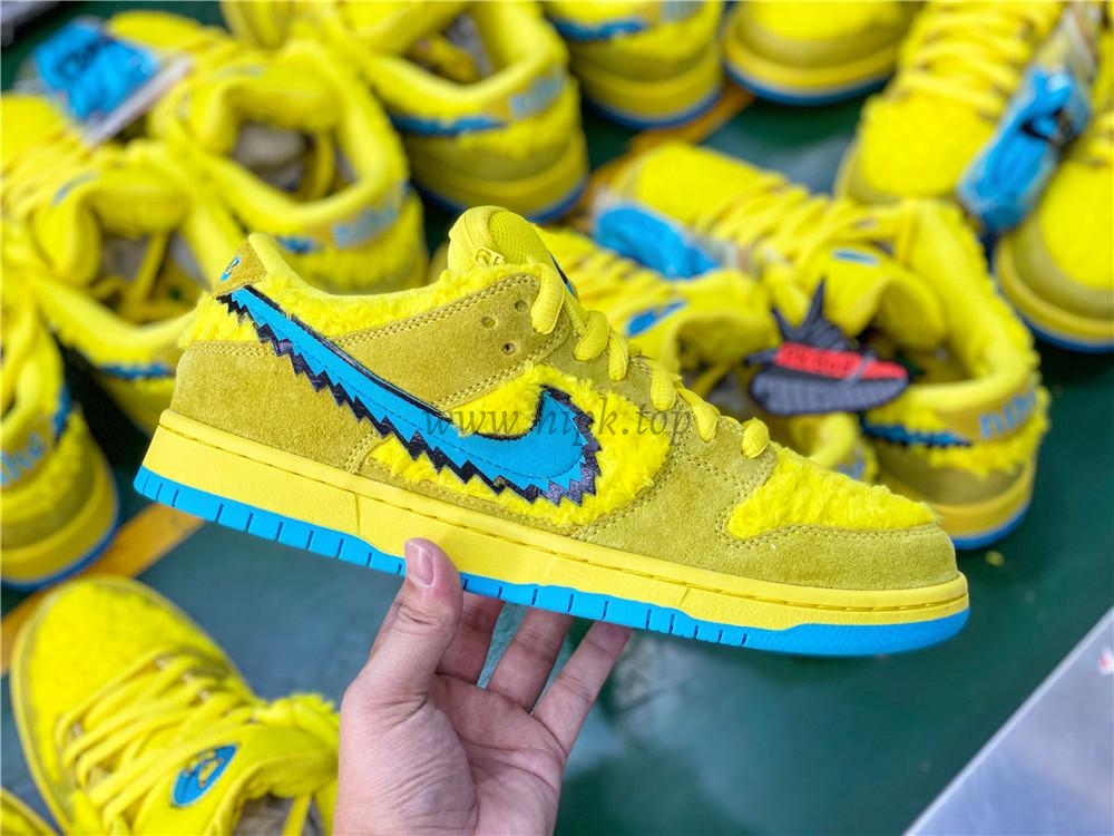 PKGOD exclusive Grateful Dead X SB dunk low pro Opti Yellow ready to ship