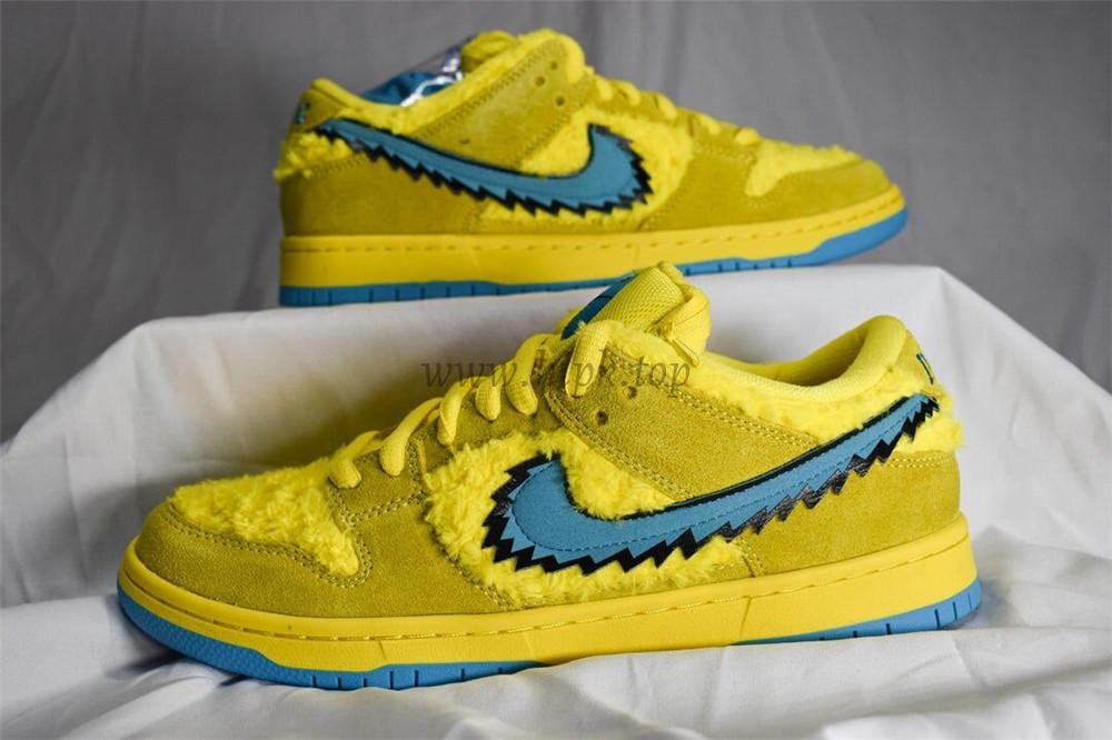 PKGOD exclusive Grateful Dead X SB dunk low pro Opti Yellow ready to ship