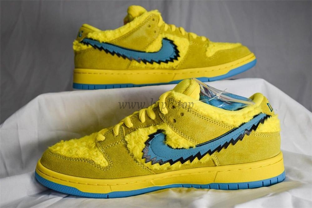 PKGOD exclusive Grateful Dead X SB dunk low pro Opti Yellow ready to ship