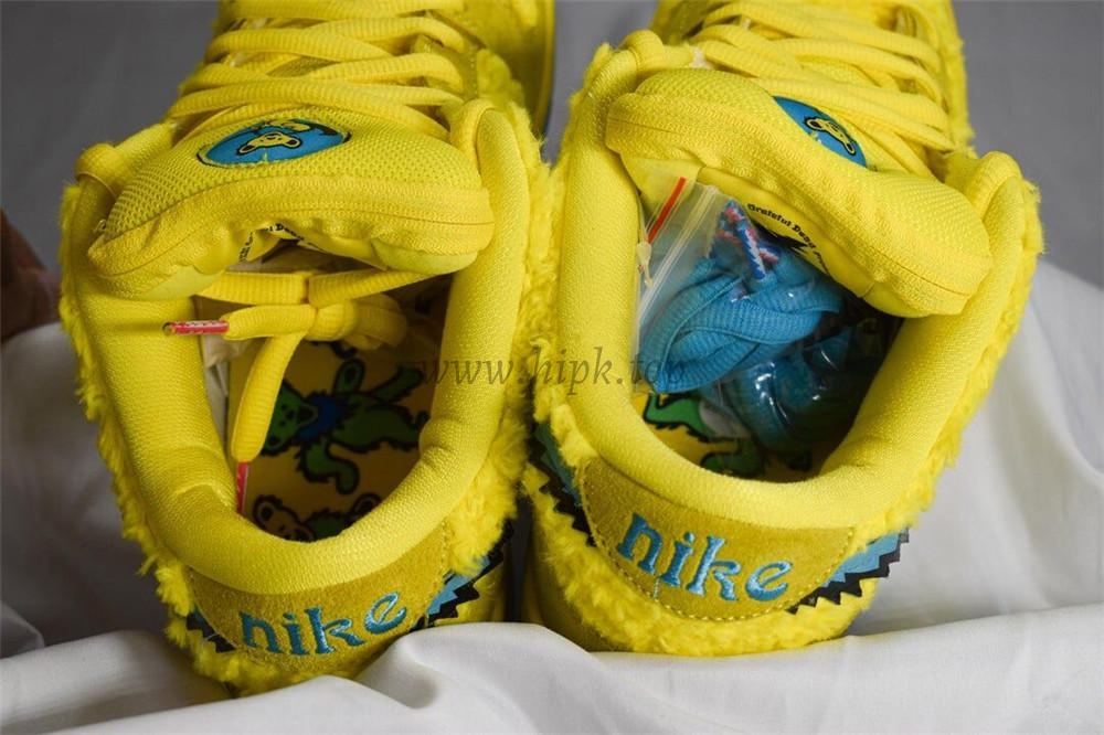 PKGOD exclusive Grateful Dead X SB dunk low pro Opti Yellow ready to ship