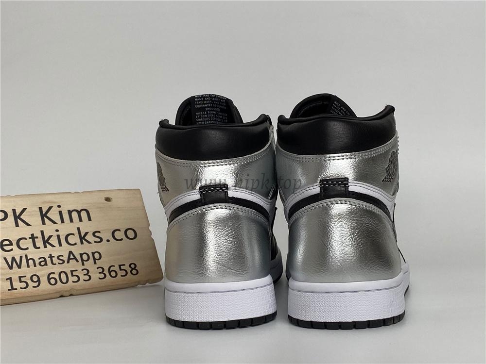 Pk god air Jordan 1 OG retro silver toe retail materials ready on March 10th