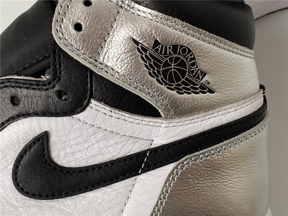 Pk god air Jordan 1 OG retro silver toe retail materials ready on March 10th