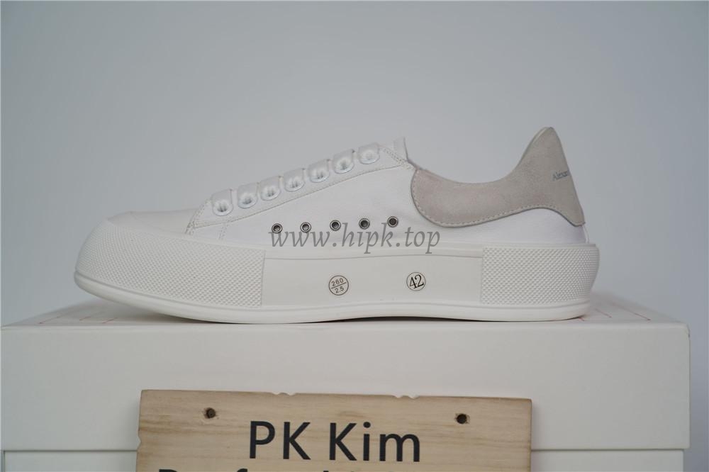 PK GOD ALXNDER MC MCQUEEN PARIS lowWhiteSUEDE HEEL BEST VERSION READY TO SHIP